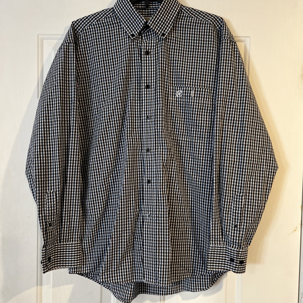 Gunnison Creek Outfitters Shirt Mens M Plaid Button Up Long Sleeve Casual